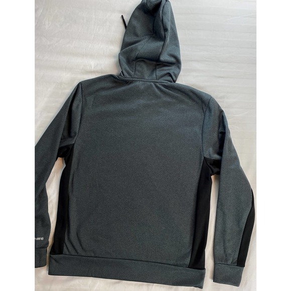 Spyder Men's Gray & Black Accent Long Sleeve Kangaroo Pocket Size Large Hoodie - Picture 2 of 9